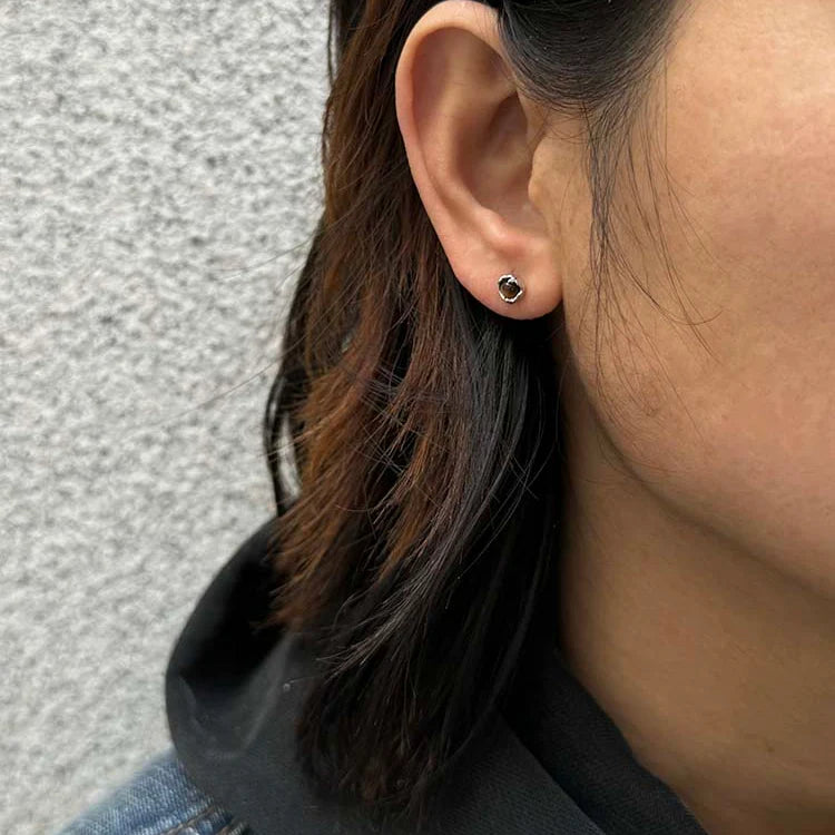 Tiger Eye Sterling Silver Stud Earring