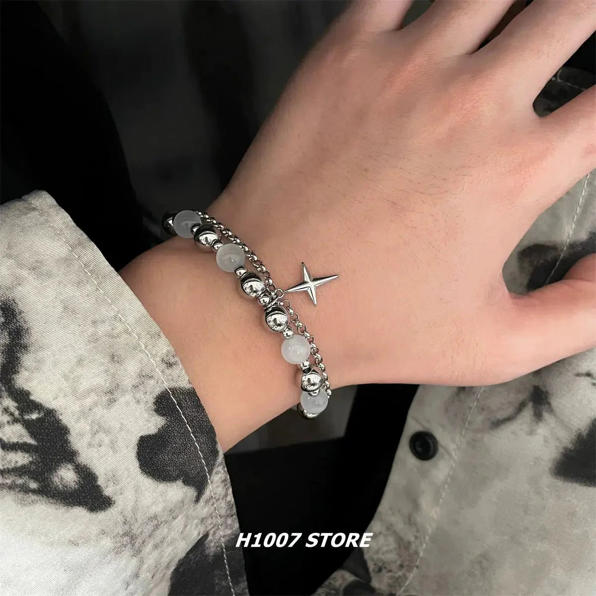 White Bead Bracelet