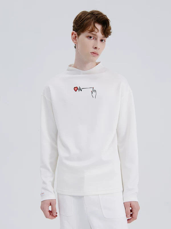 Graphic Heartbeat Long Sleeve Sweatshirt