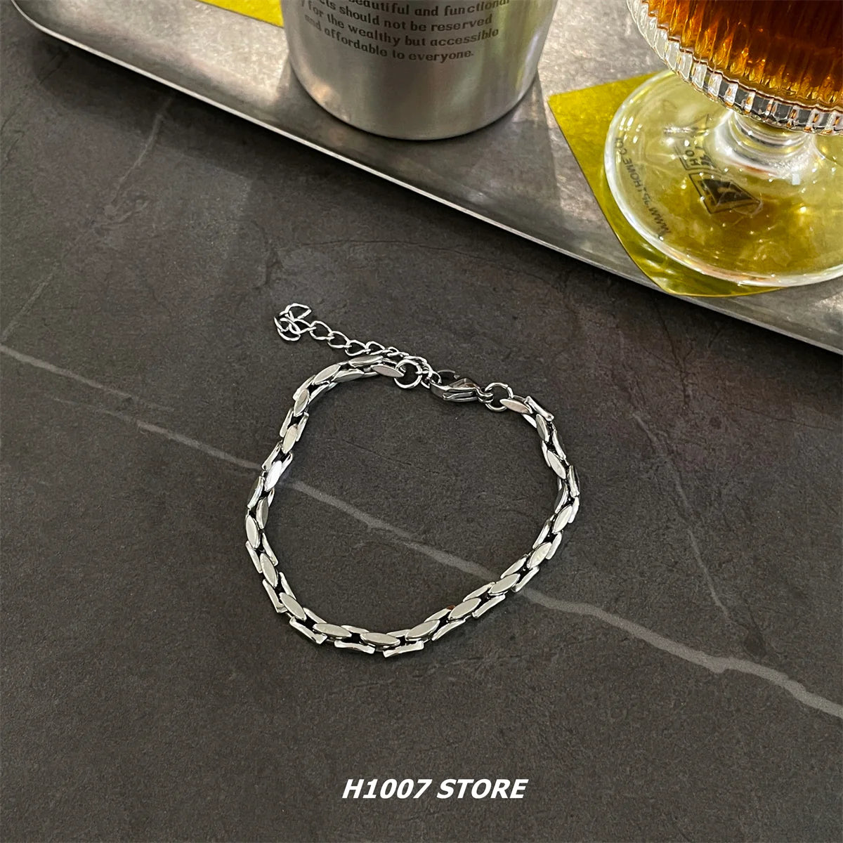 Titanium Steel Hip-Hop Wrist Chains