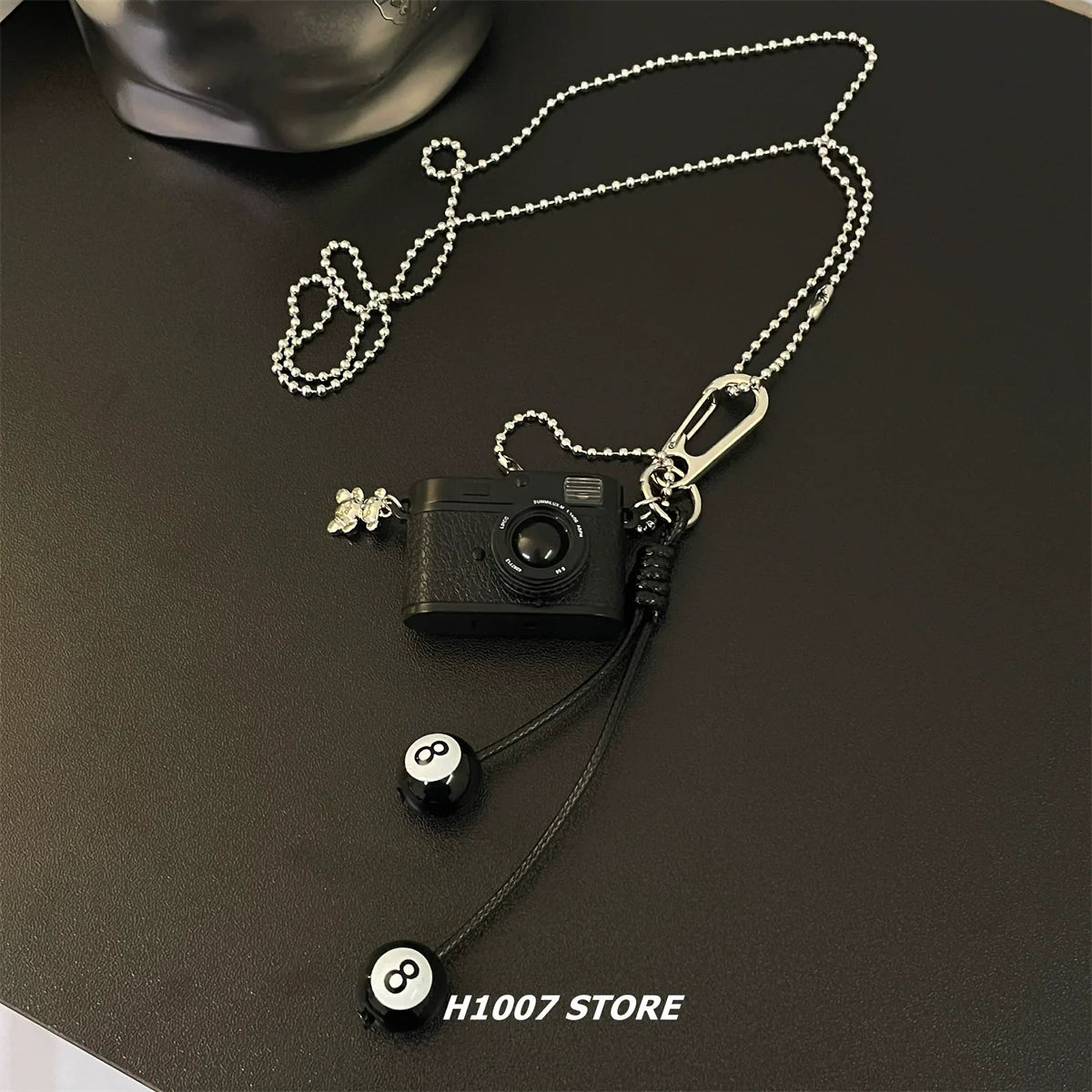 Woven Bag Pendant Long Chain Necklace