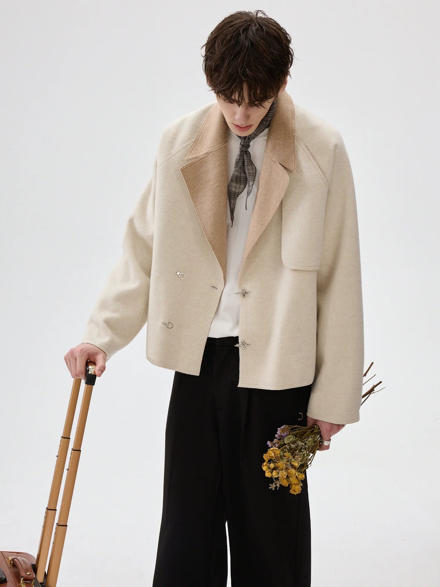 Wool Suit Collar Double-Sided Jacket
