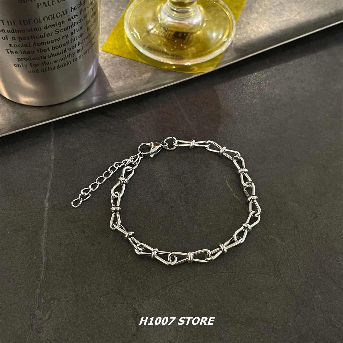 Titanium Steel Hip-Hop Wrist Chains