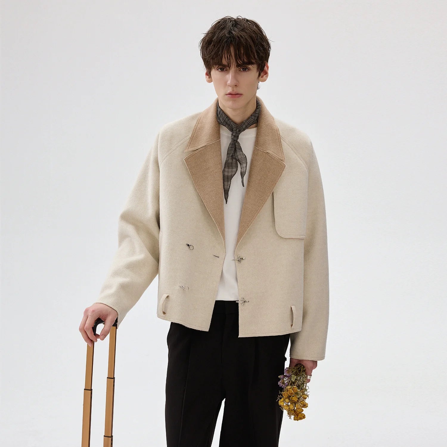 Wool Suit Collar Double-Sided Jacket