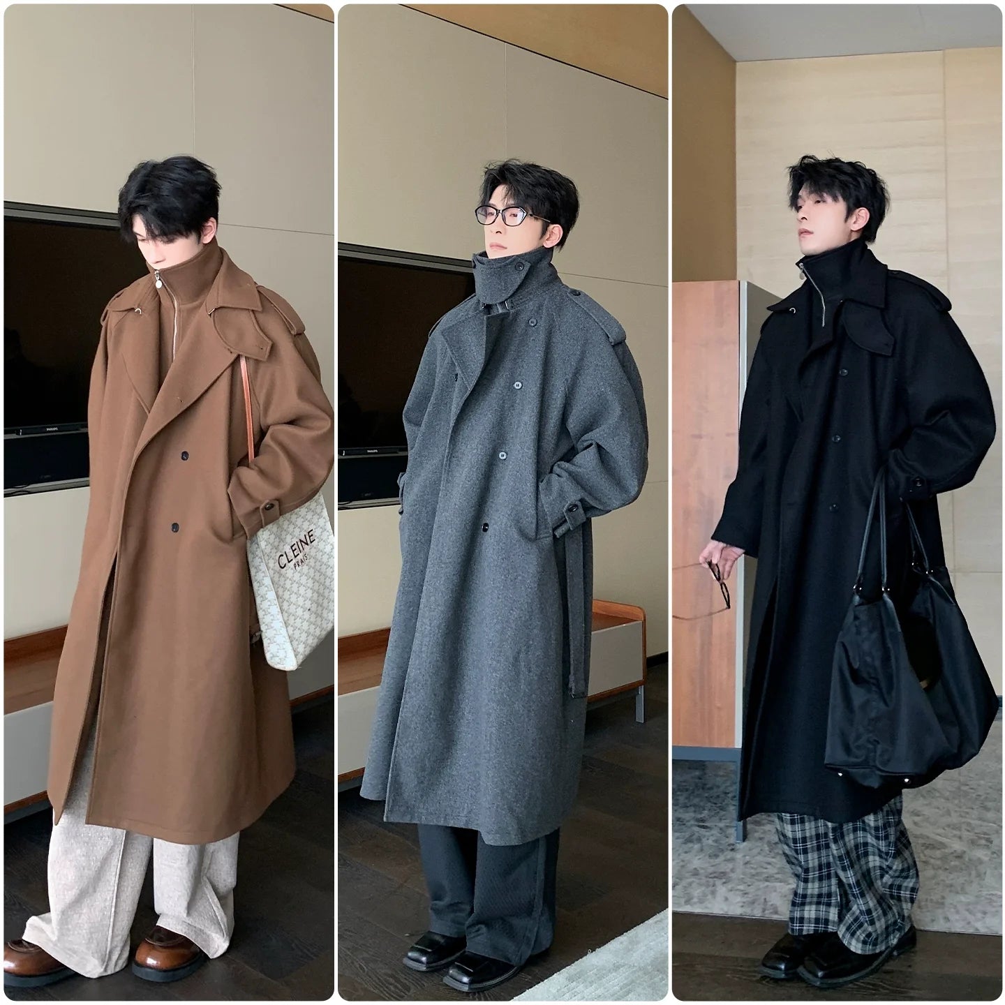 Woolen Mid-length Coat