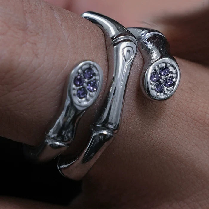 Zircon Bamboo Stacking Ring