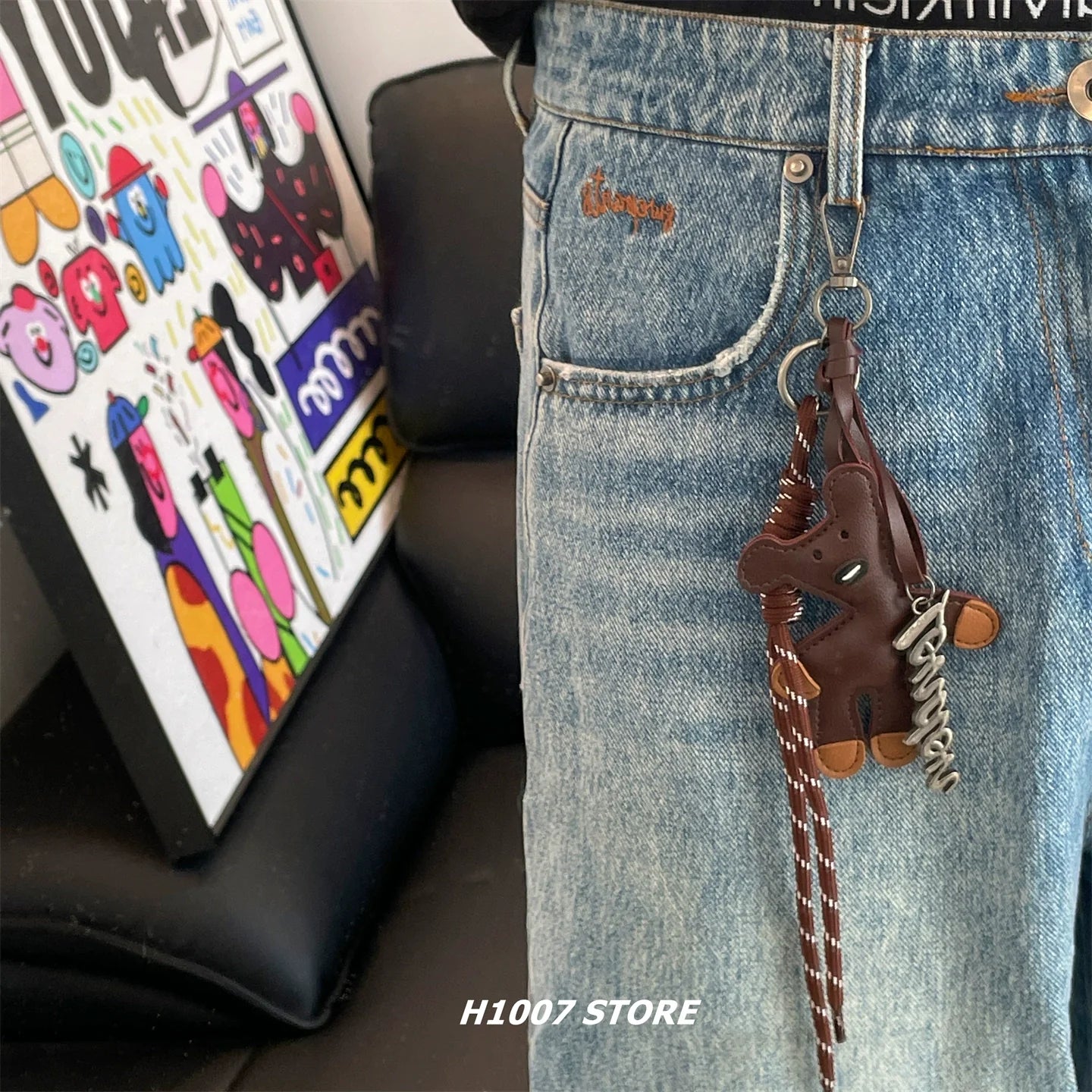 Keychain Accessory Pants Chain