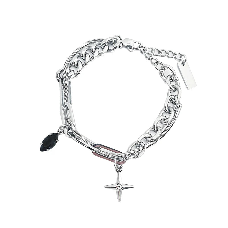 Titanium Steel Cross Bracelet