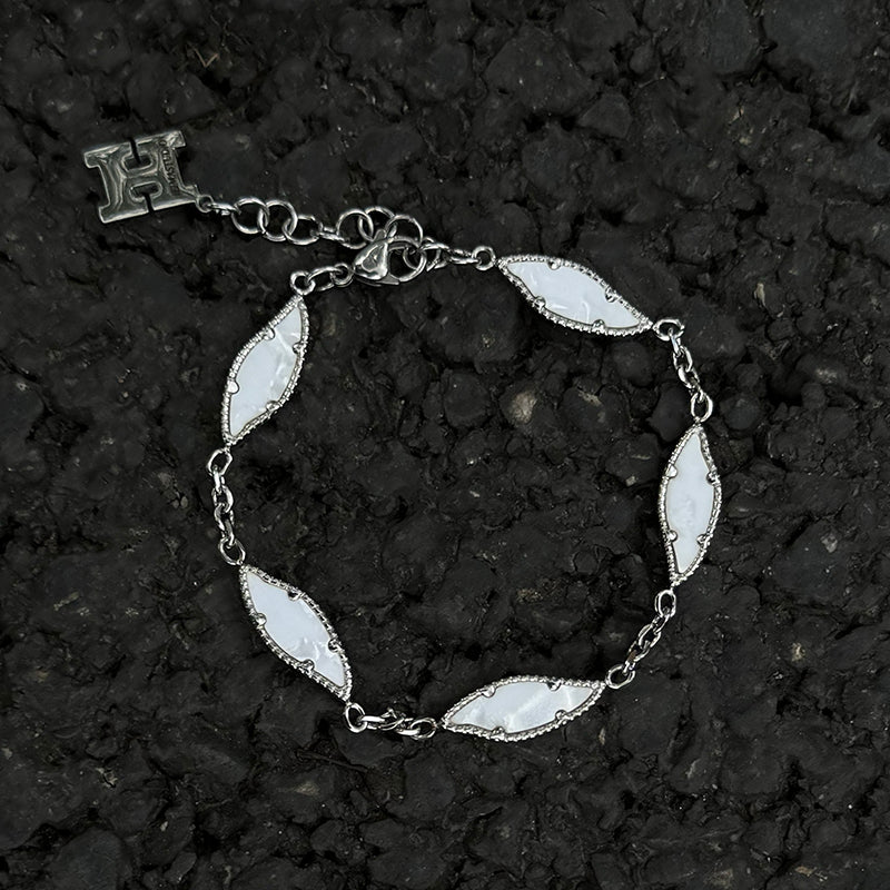 Titanium Steel Mother-of-Pearl Bracelet