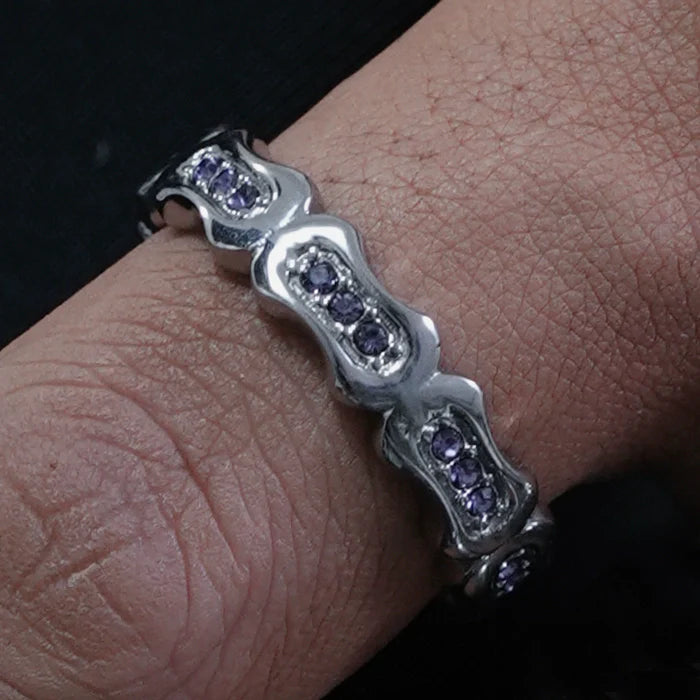 Zircon Bamboo Stacking Ring