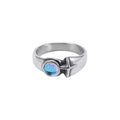 Snake Moonstone Cross Flower Ring
