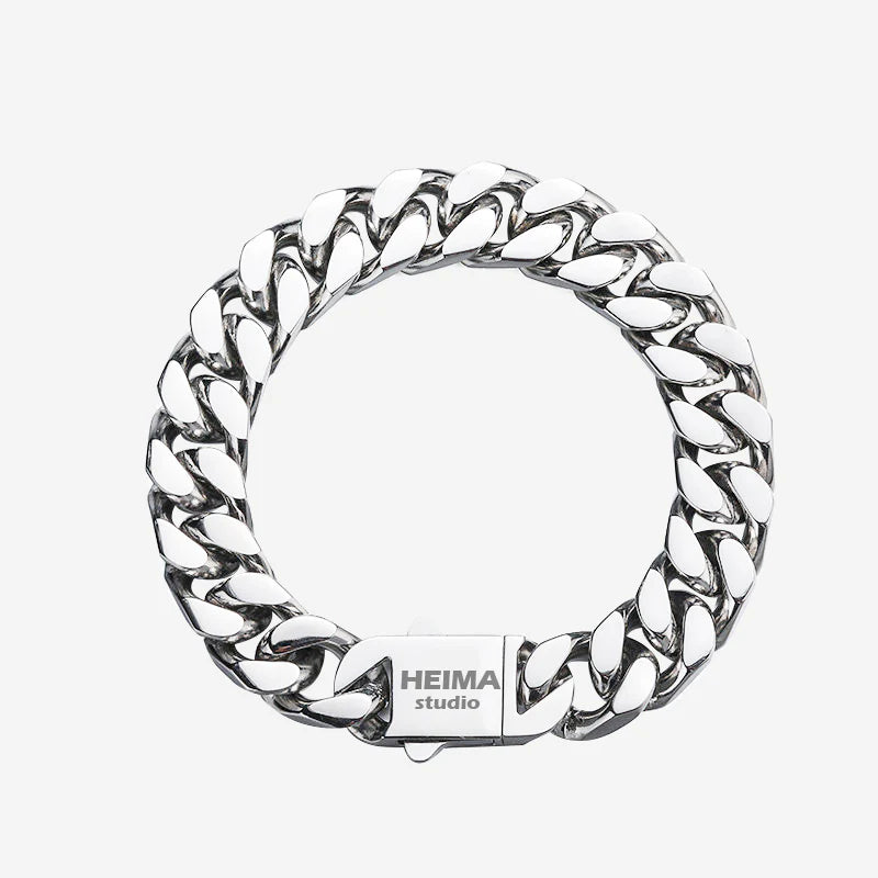 Titanium Steel Cuban Chain Bracelet