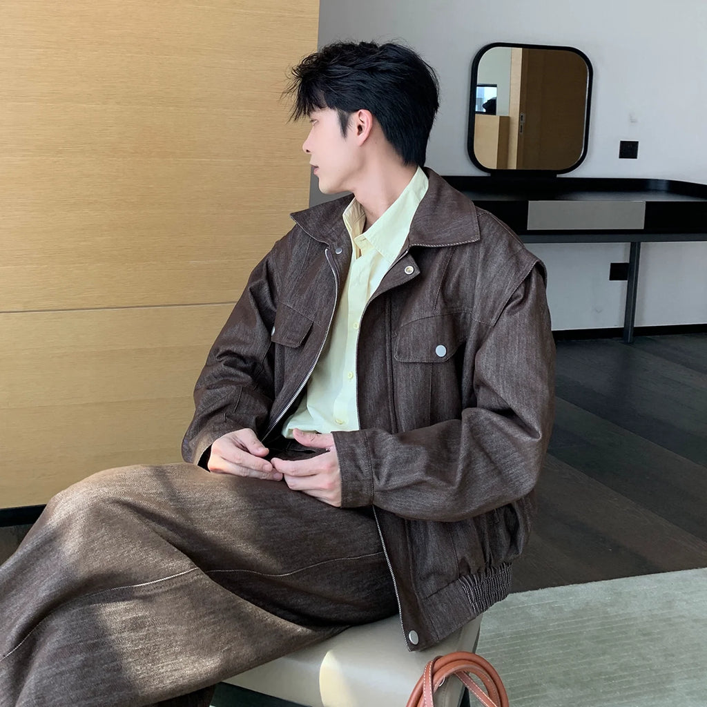 Zipper Denim Jacket and Pants