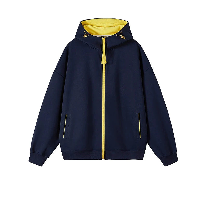 Zipper Hooded Casual Jacket