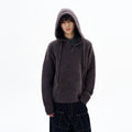 Wool Blend Knit Hooded Sweater