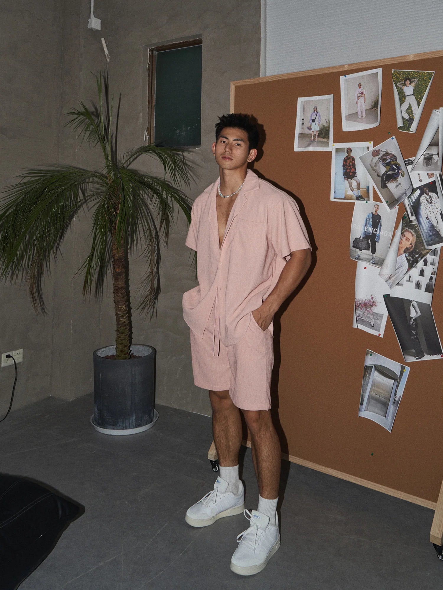 Textured Loose Casual Shirt and Pants