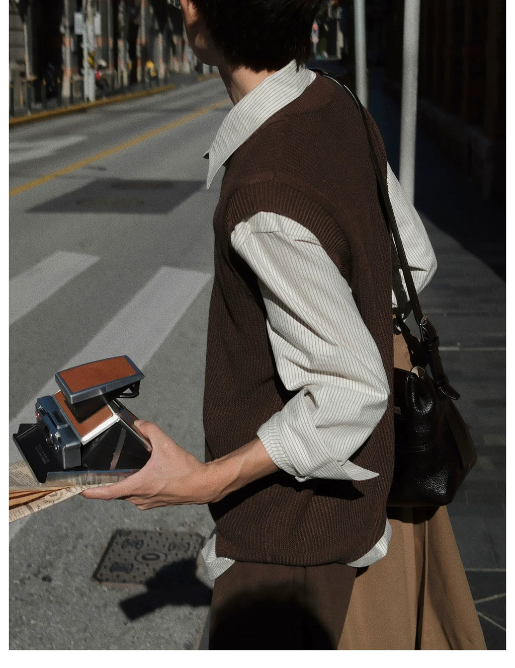 Waffle Knit Wool Vest