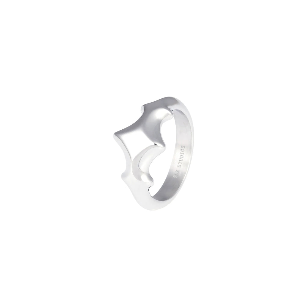Star Metal Open Adjustable Ring