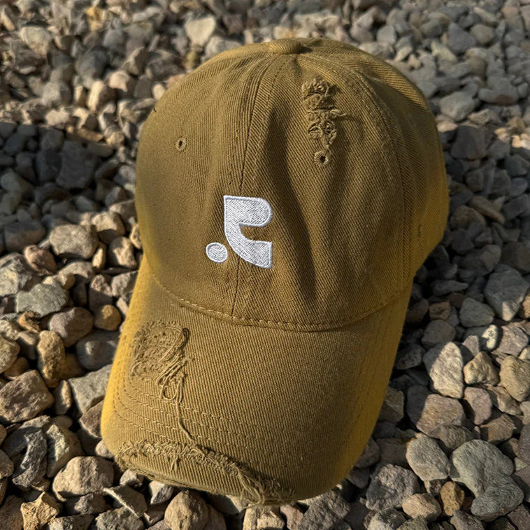 Distressed Embroidered Large Fit Baseball Cap