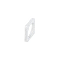 Titanium Steel Geometric Square Ring