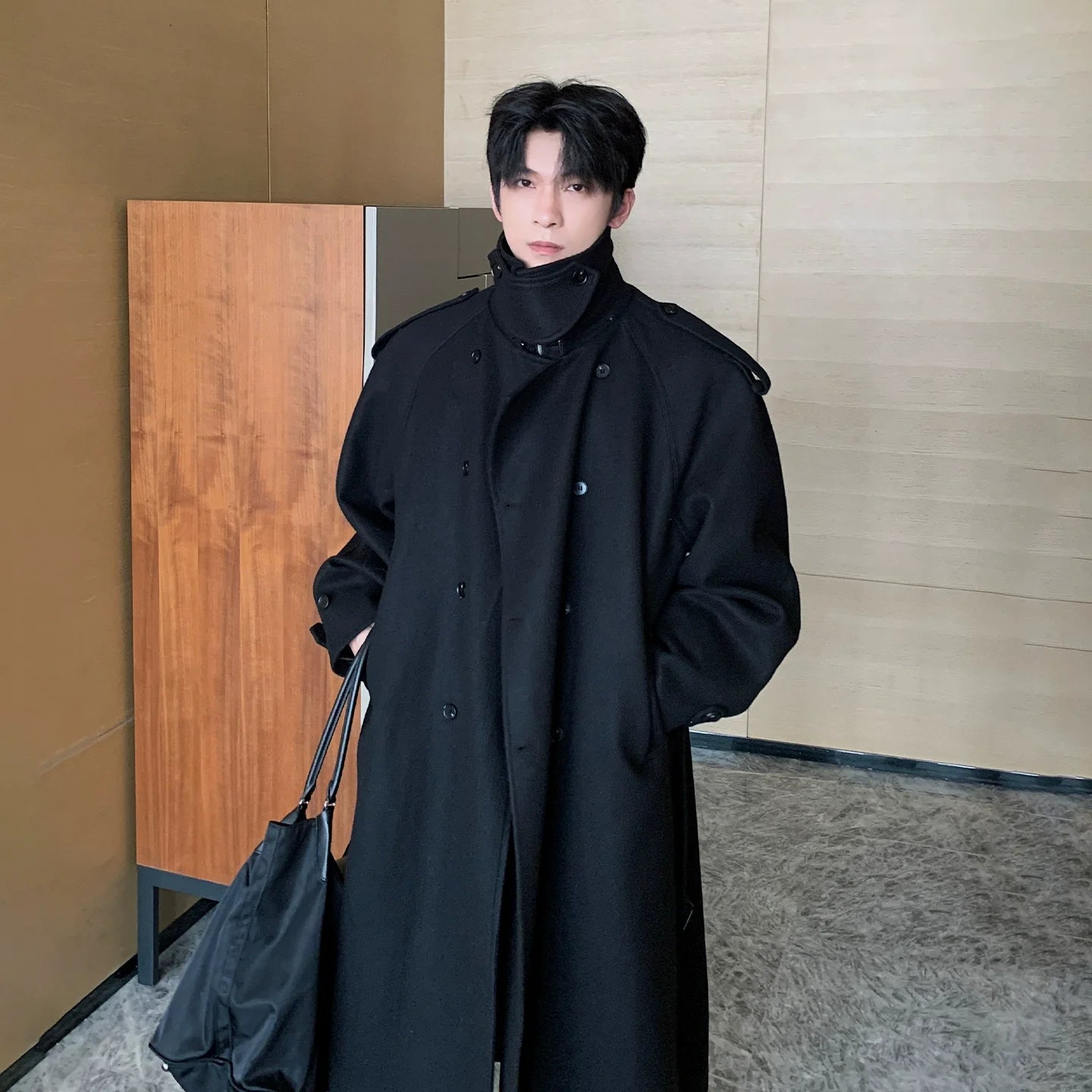 Woolen Mid-length Coat