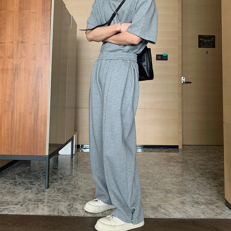 V-Neck Short Sleeve Top and Sports Pants