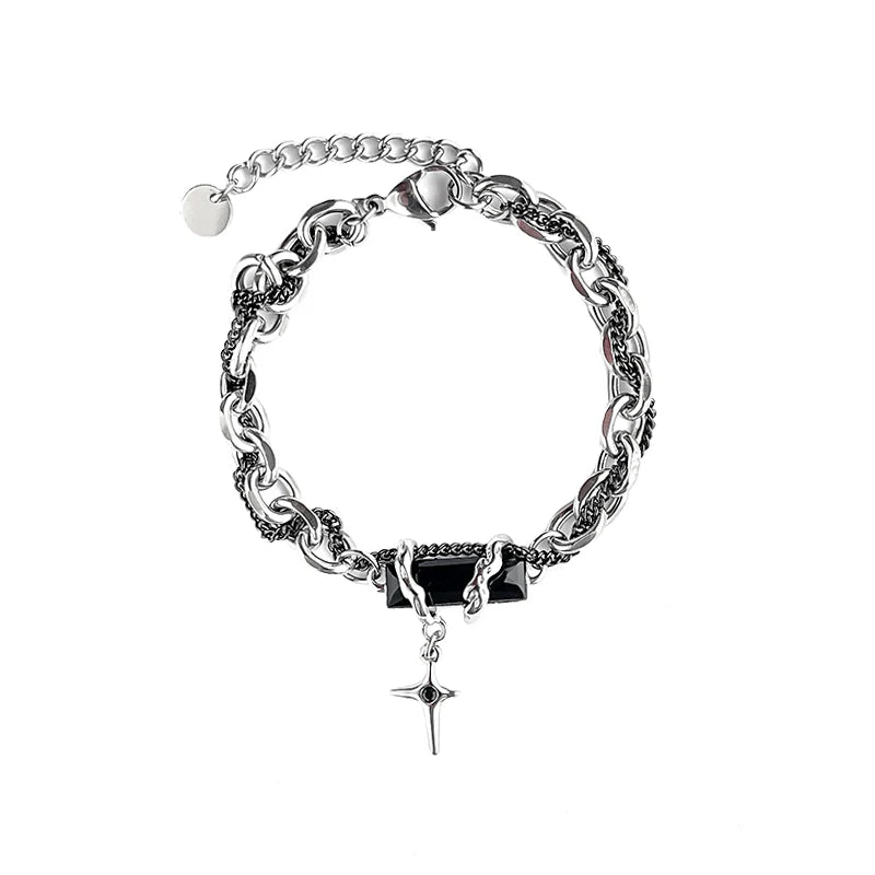 Titanium Steel Diamond Bracelet