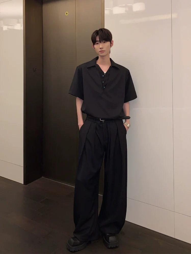 V-Neck Short Sleeve Top and Pants