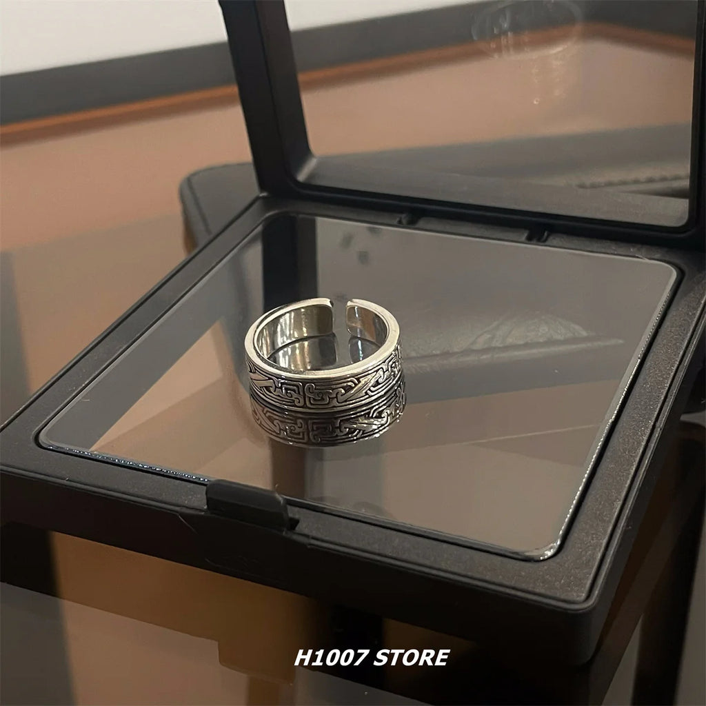 Adjustable Hip-Hop Niche Design Ring