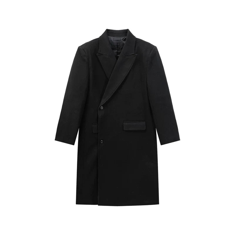 Wool Mid-Length Trench Coat