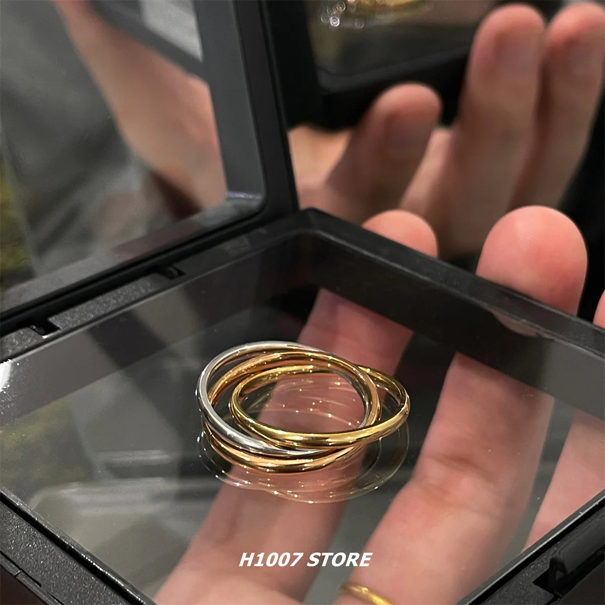 Titanium Steel Niche Design Ring