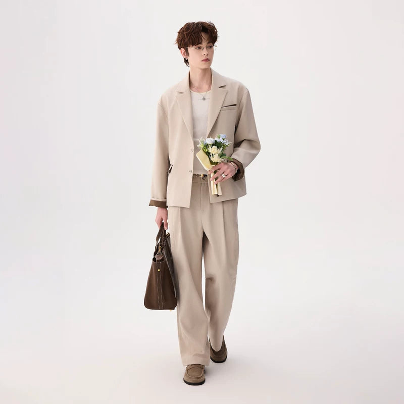 Wrinkle-Resistant Two-Piece Suit Pants